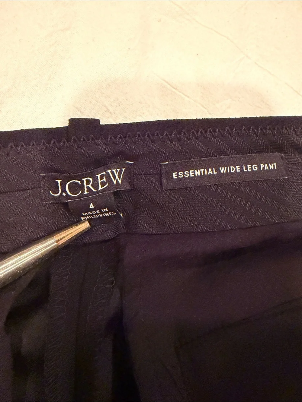 J. Crew Black Wide-Leg Dress Pants